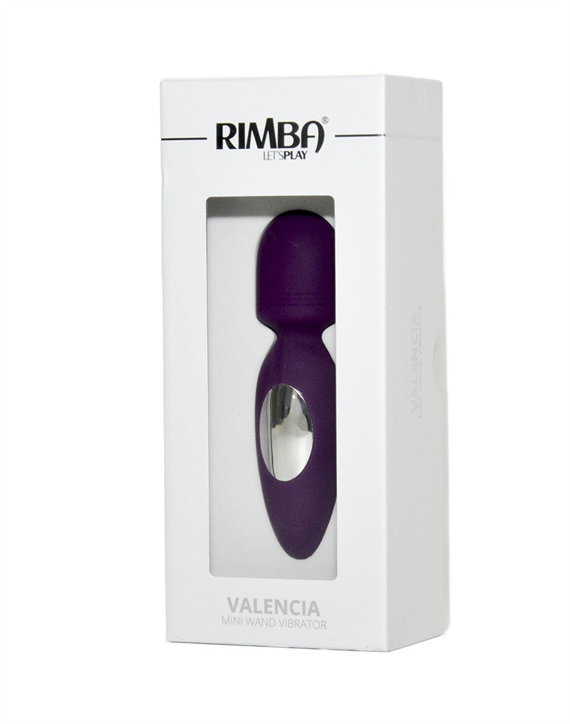 Rimba Toys - Valencia - Mini Wand Vibrator - Purple - UABDSM