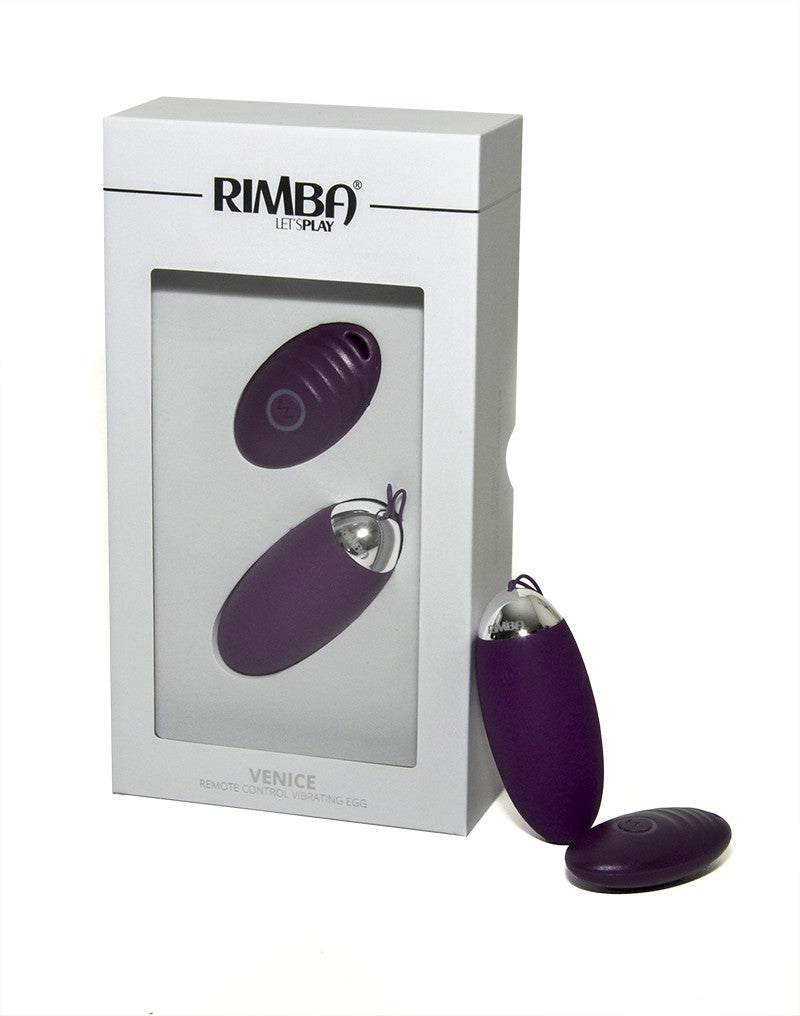 Rimba Toys - Venice - Egg Vibrator With Remote Control - Purple - UABDSM