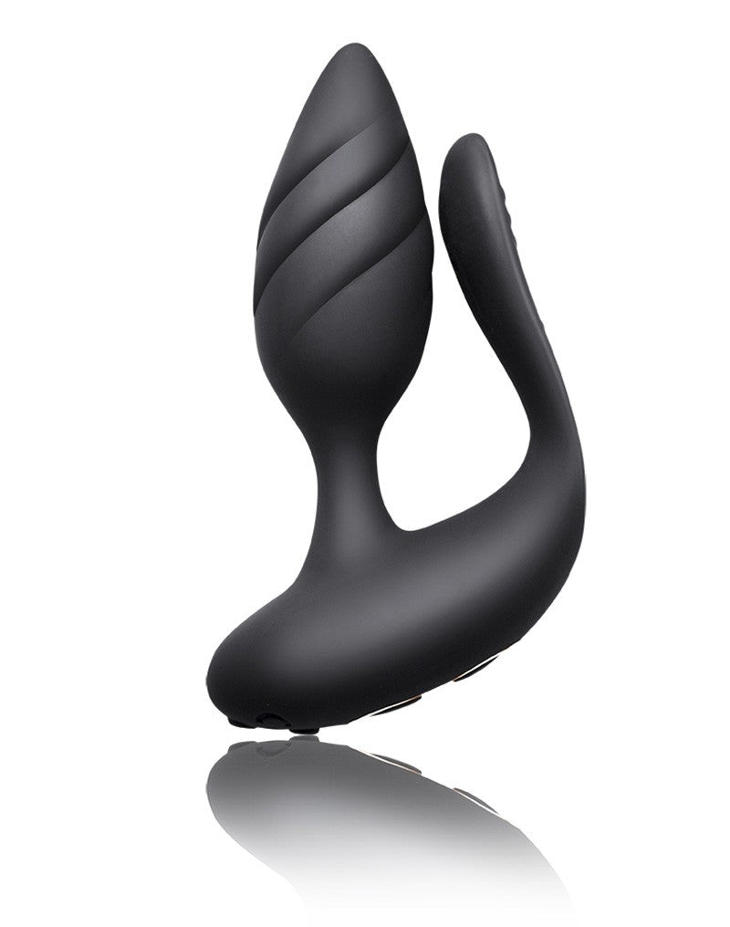 Rocks-Off - Cocktail - Couple Vibrator With Remote Control - Black - UABDSM