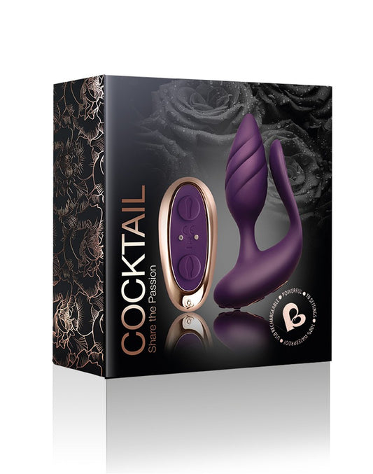 Rocks-Off - Cocktail - Couple Vibrator With Remote Control - Purple - UABDSM