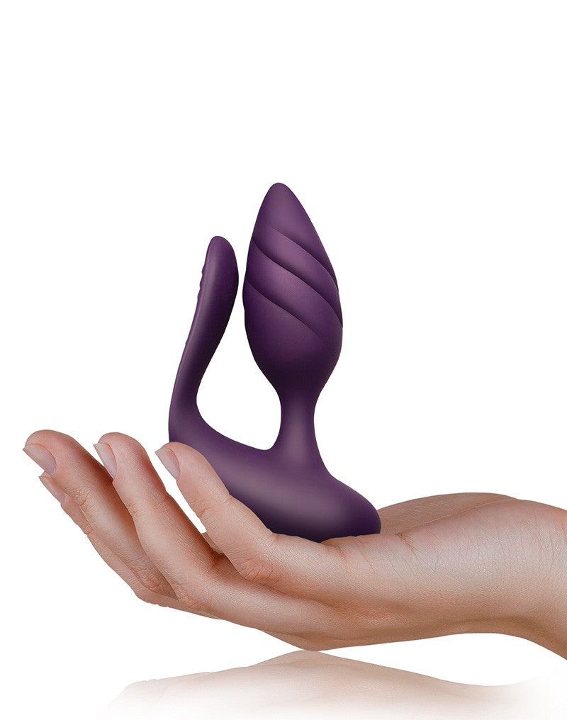 Rocks-Off - Cocktail - Couple Vibrator With Remote Control - Purple - UABDSM