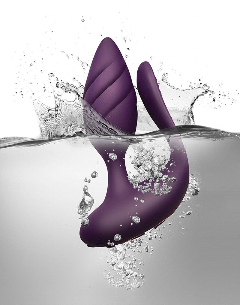 Rocks-Off - Cocktail - Couple Vibrator With Remote Control - Purple - UABDSM