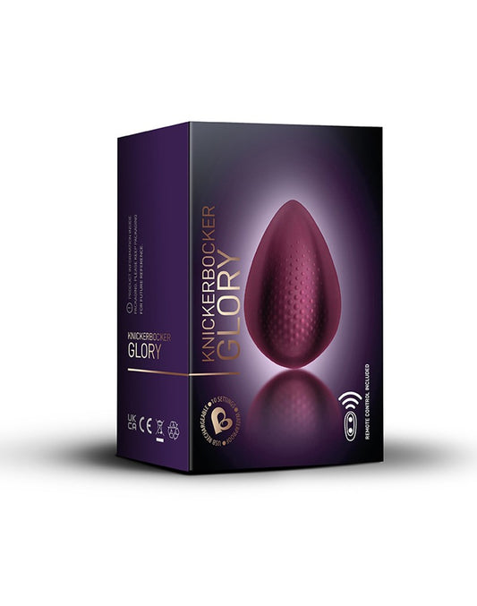 Rocks-Off - Knickerbocker Glory - Panty Vibrator With Remote Control - Burgundy - UABDSM