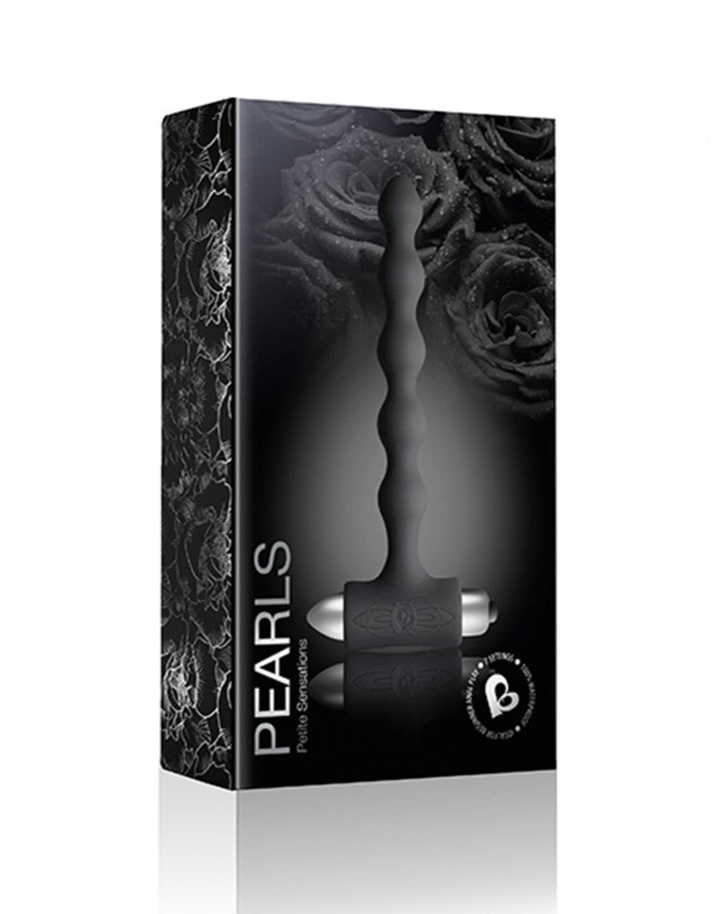 Rocks-Off - Petite Sensations Pearls - Anal Vibrator - Black - UABDSM