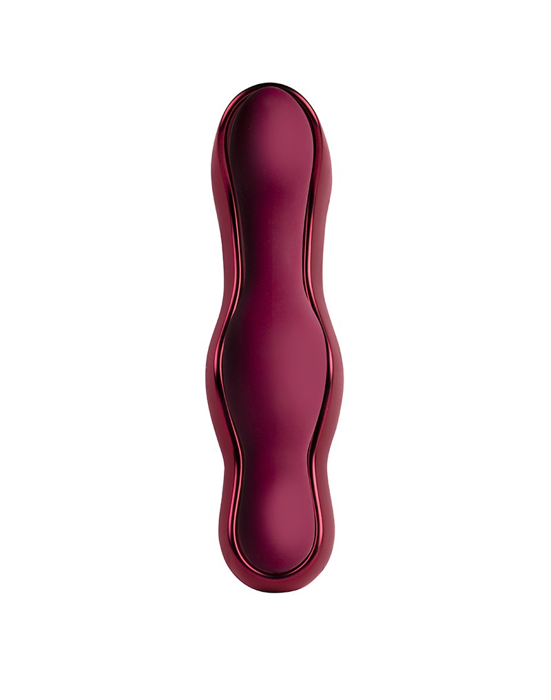 Rocks-Off - Ruby Glow Blush - Sit-on Vibrator With Remote Control - Red - UABDSM