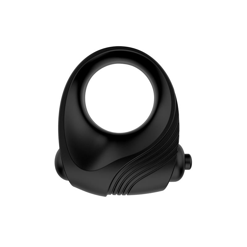 Romeri Ring + Vibrating Bullet Silicone Black - UABDSM