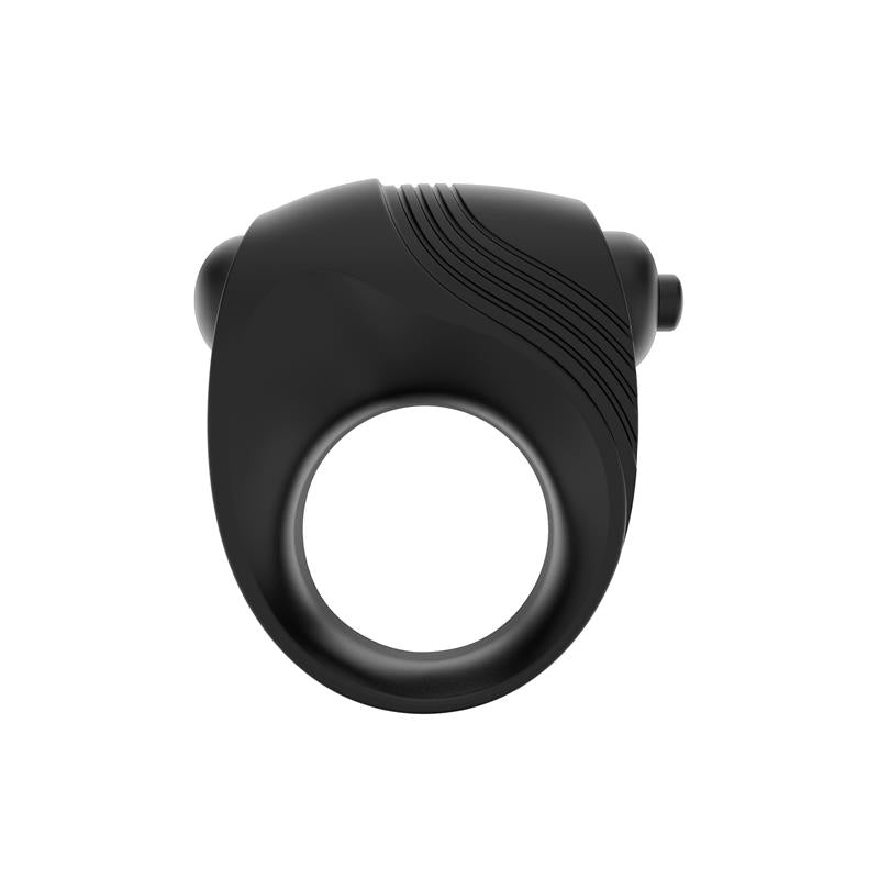 Romeri Ring + Vibrating Bullet Silicone Black - UABDSM