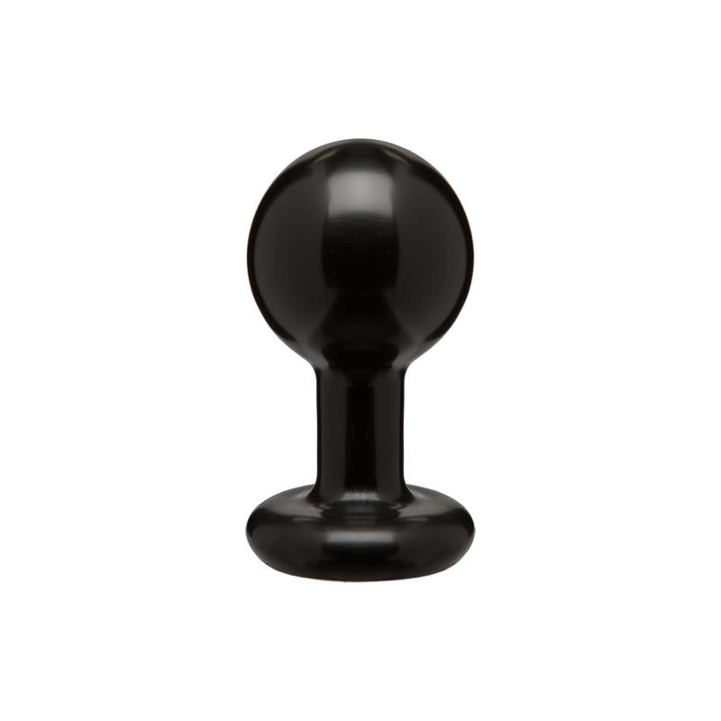 Round Butt Plug Medium Black - UABDSM