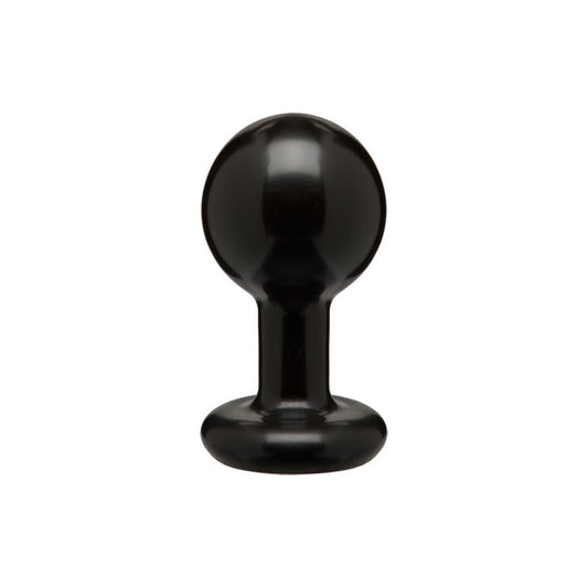 Round Butt Plug Medium Black - UABDSM