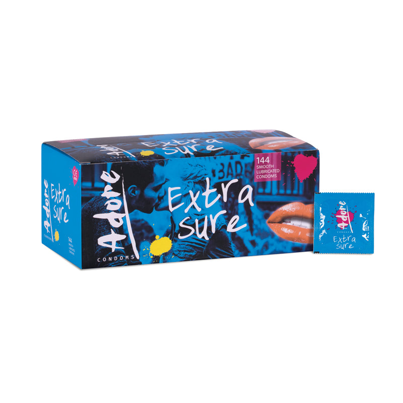 Adore Extra Sure Condoms 144pcs - UABDSM