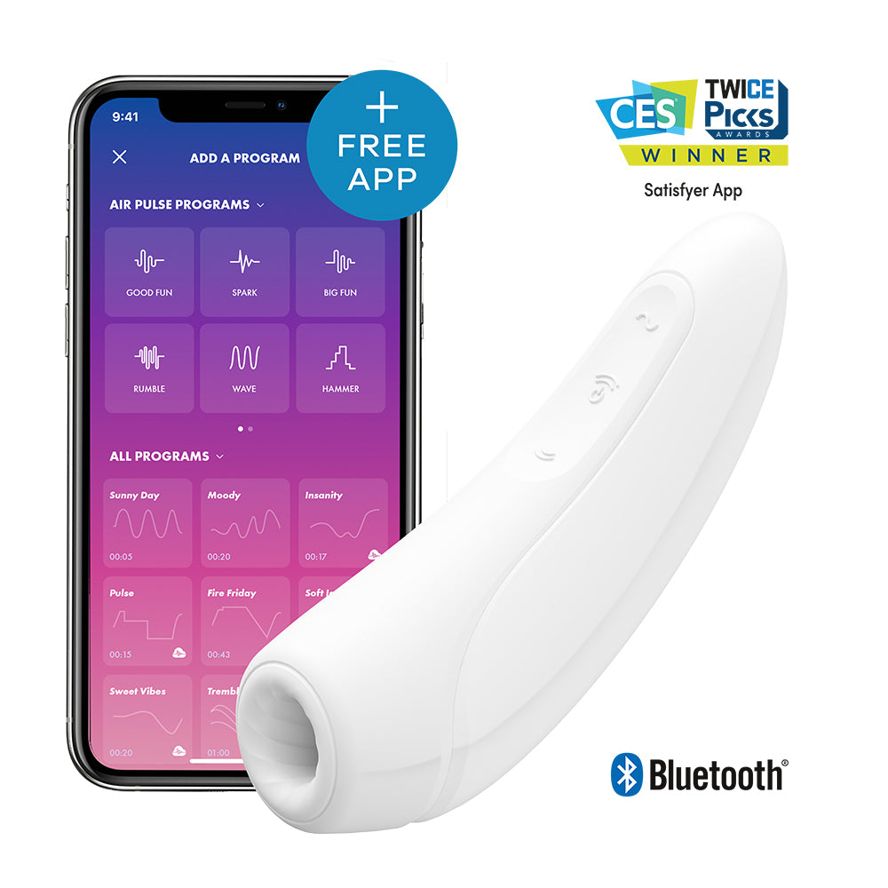 Satisfyer App Enabled Curvy 1+ White - UABDSM