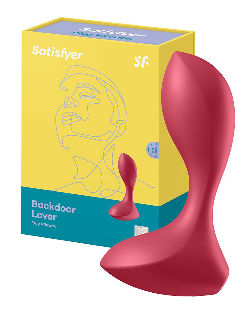 Satisfyer - Backdoor Lover - Anal Vibrator - Red - UABDSM