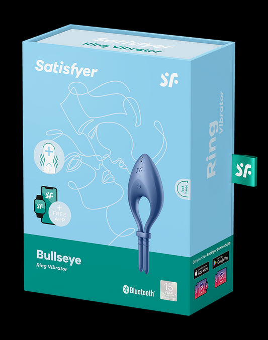 Satisfyer - Bullseye - Cockring Vibrator - Blue - UABDSM