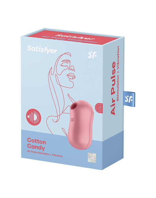 Satisfyer - Cotton Candy - Air Pulse Vibrator - Pink - UABDSM