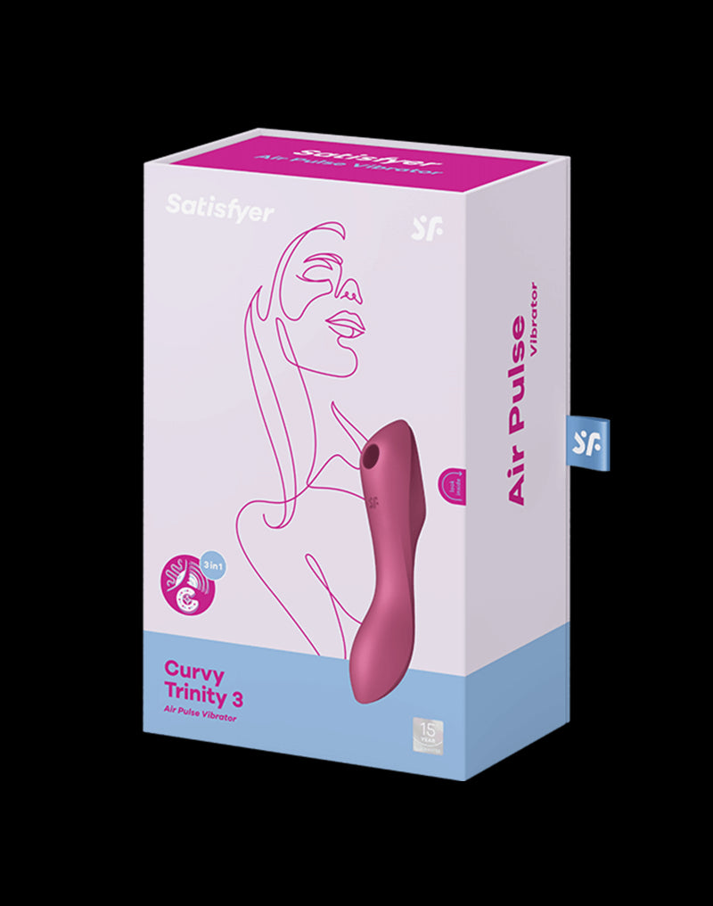 Satisfyer - Curvy Trinity 3 - 3-in-1 Vibrator - Red - UABDSM