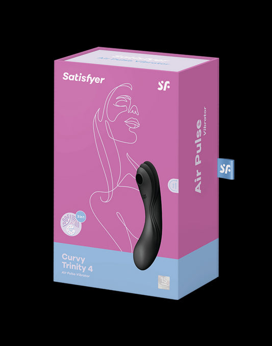 Satisfyer - Curvy Trinity 4 - 3-in-1 Vibrator - Black - UABDSM