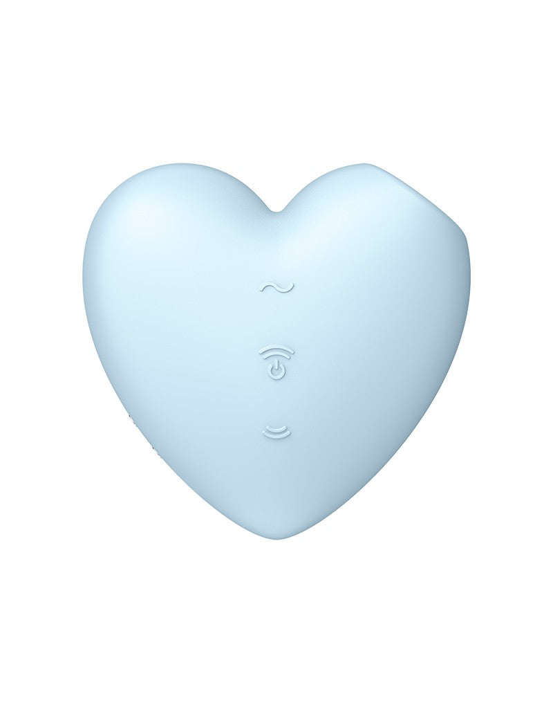 Satisfyer - Cutie Heart - Air Pulse Vibrator - Blue - UABDSM