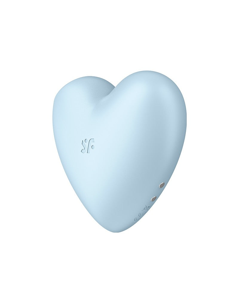 Satisfyer - Cutie Heart - Air Pulse Vibrator - Blue - UABDSM