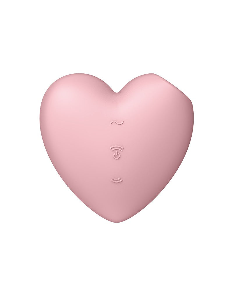 Satisfyer - Cutie Heart - Air Pulse Vibrator - Pink - UABDSM