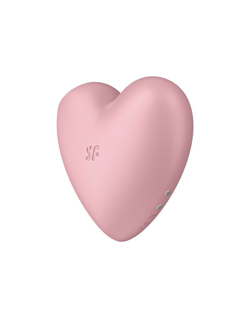 Satisfyer - Cutie Heart - Air Pulse Vibrator - Pink - UABDSM