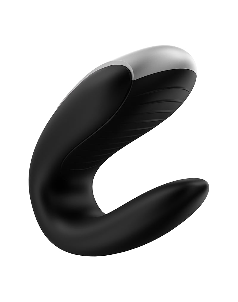 Satisfyer - Double Fun - Luxe Couple Vibrator - Black - UABDSM