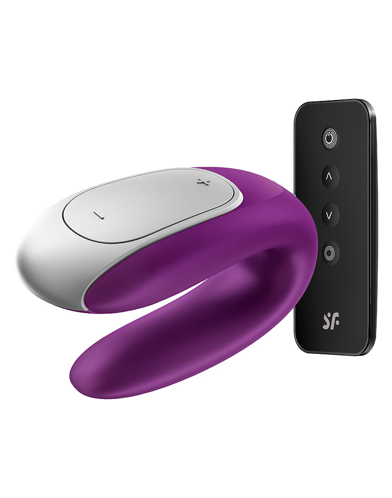 Satisfyer - Double Fun - Luxe Couple Vibrator - Purple - UABDSM