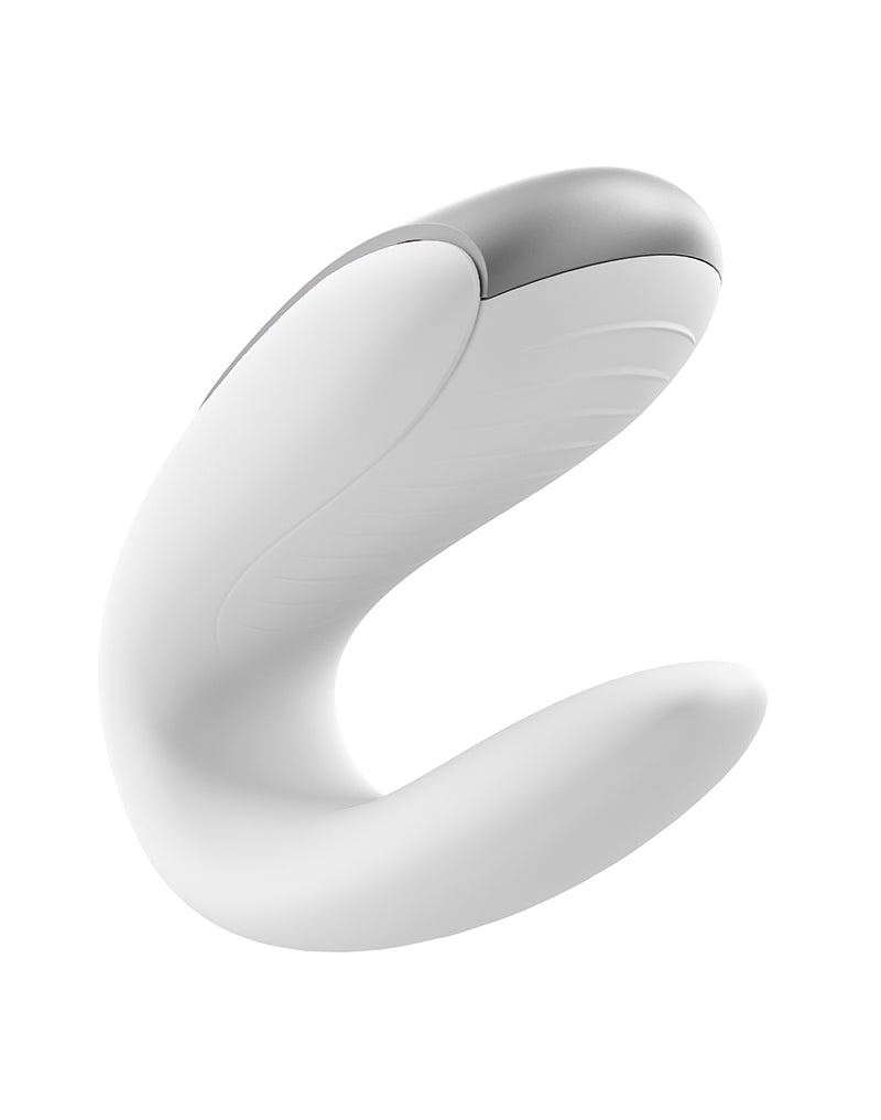 Satisfyer - Double Fun - Luxe Couple Vibrator - White - UABDSM