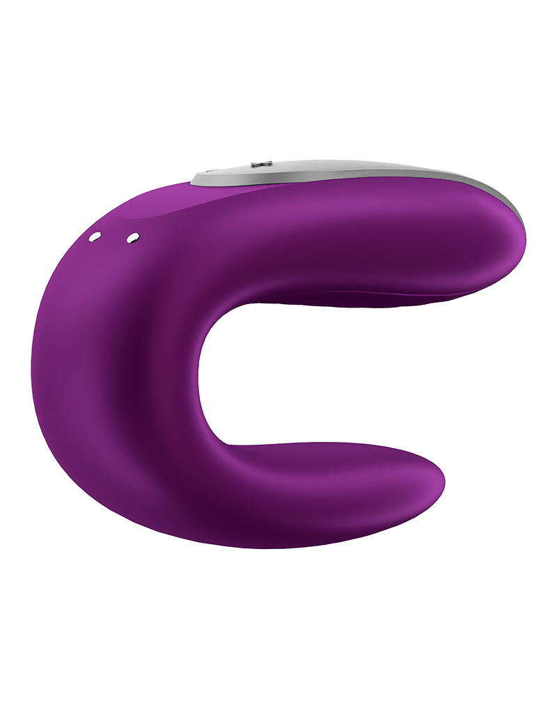 Satisfyer - Double Fun - Luxe Couple Vibrator - Purple - UABDSM