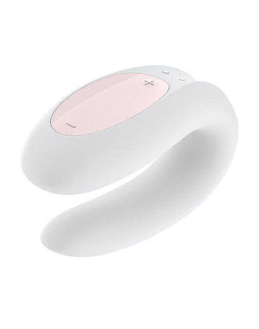 Satisfyer Double Joy White  / Incl. Bluetooth And App - UABDSM