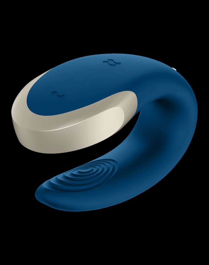 Satisfyer - Double Love - Luxury Couple Vibrator - Blue - UABDSM
