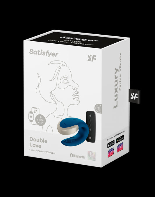 Satisfyer - Double Love - Luxury Couple Vibrator - Blue - UABDSM