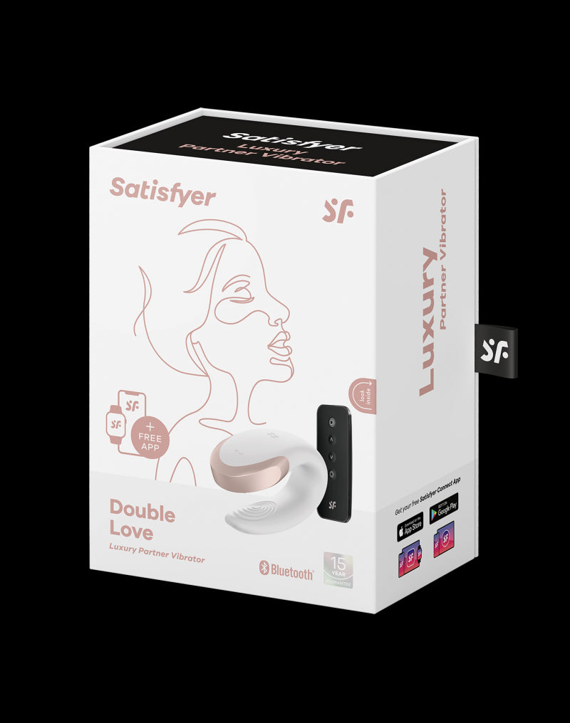 Satisfyer - Double Love - Luxury Couple Vibrator - White - UABDSM