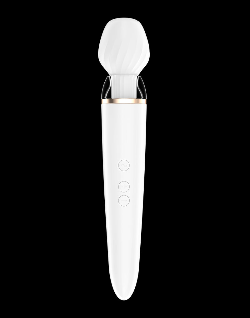 Satisfyer - Double Wand-er - Wand Vibrator - White - UABDSM