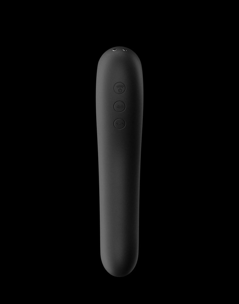 Satisfyer - Dual Kiss - Air Pulse + G-Spot Vibrator - Black - UABDSM