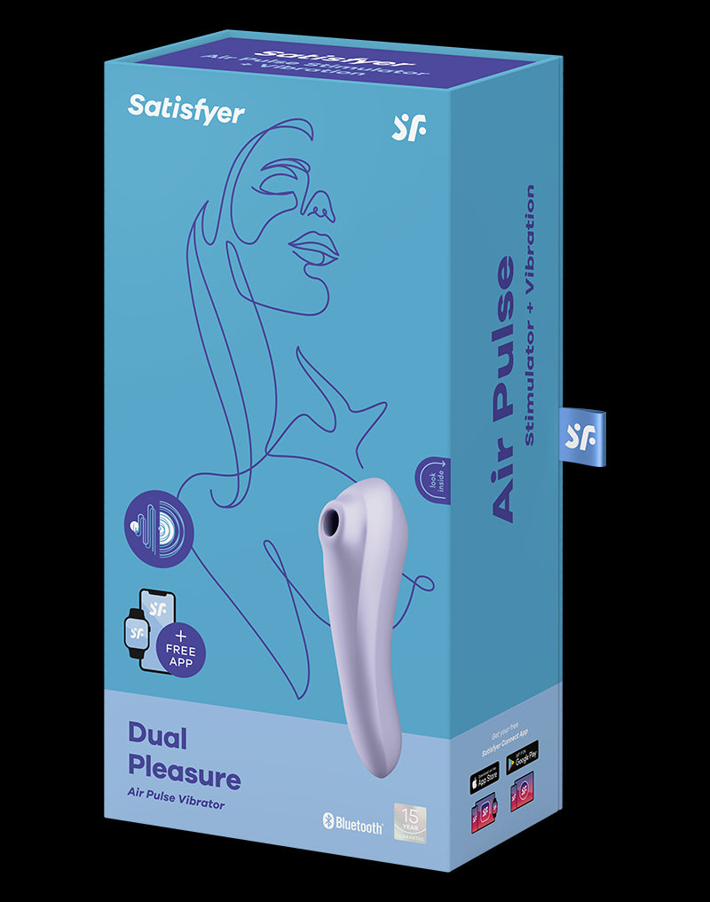 Satisfyer Dual Pleasure Mauve / Incl. Bluetooth And App - UABDSM