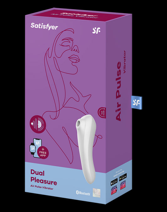 Satisfyer Dual Pleasure White / Incl. Bluetooth And App - UABDSM