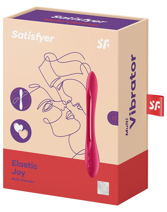 Satisfyer - Elastic Joy - Multi Vibrator - Red - UABDSM
