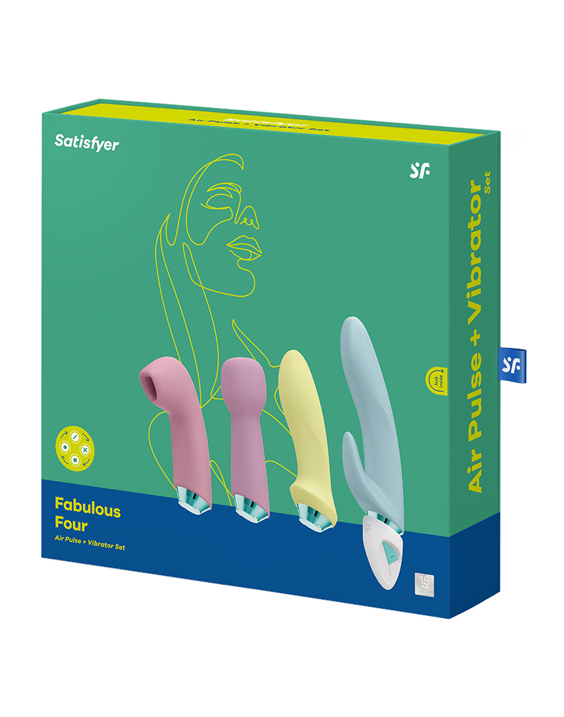 Satisfyer - Fabulous Four - Air Pulse + Vibrator Set - Multicolor - UABDSM