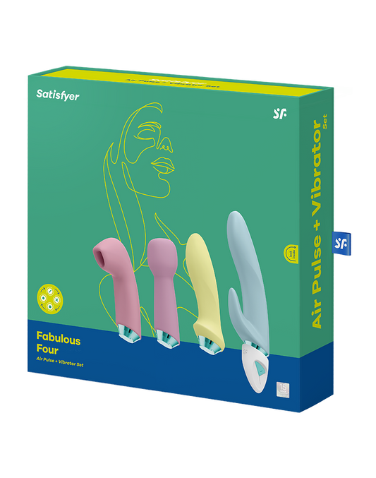 Satisfyer - Fabulous Four - Air Pulse + Vibrator Set - Multicolor - UABDSM