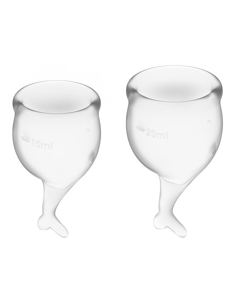 Satisfyer Feel Secure Menstrual Cup (Transparent) - UABDSM
