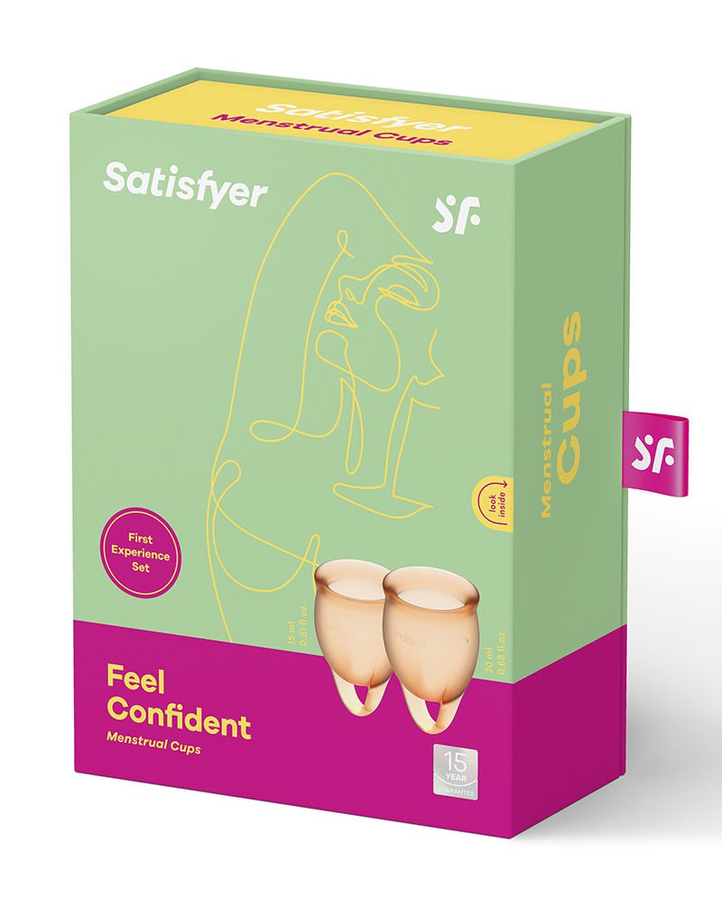 Satisfyer Feel Confident Menstrual Cup (Orange) - UABDSM