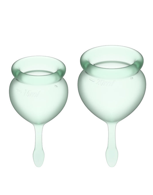 Satisfyer Feel Good Menstrual Cup (Light Green) - UABDSM