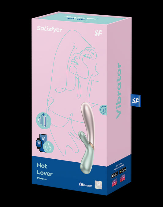 Satisfyer - Hot Lover - Heating Vibrator - Green / Pink - UABDSM