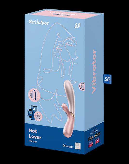 Satisfyer - Hot Lover - Heating Vibrator - Pink / Dark Pink - UABDSM