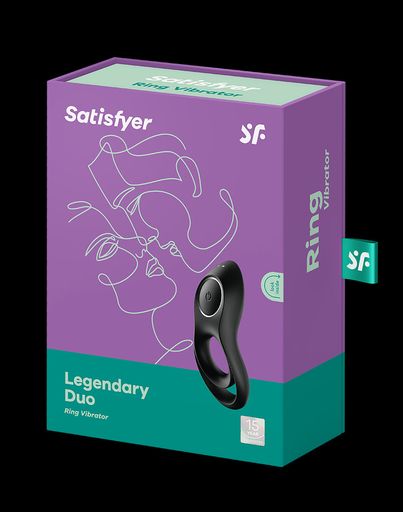 Satisfyer - Legendary Duo - Cockring Vibrator - Black - UABDSM