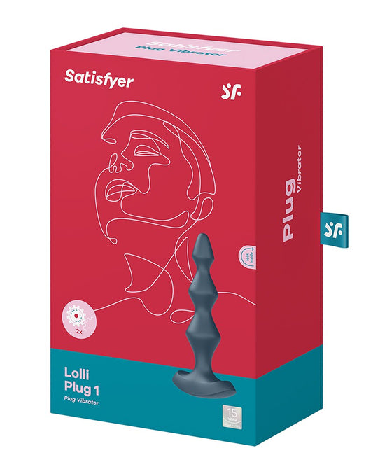 Satisfyer - Lolli Plug 1 - Vibrating Anal Plug - Black - UABDSM