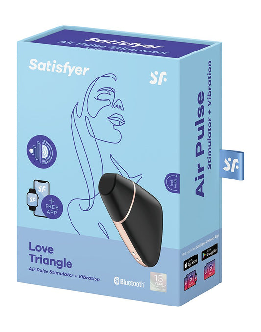 Satisfyer Love Triangle Black / Incl. Bluetooth And App - UABDSM