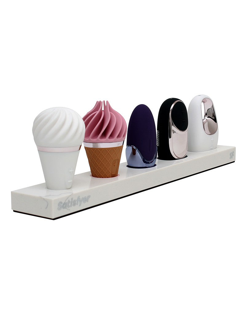 Satisfyer Marble Counter Display With 5 Testers - UABDSM