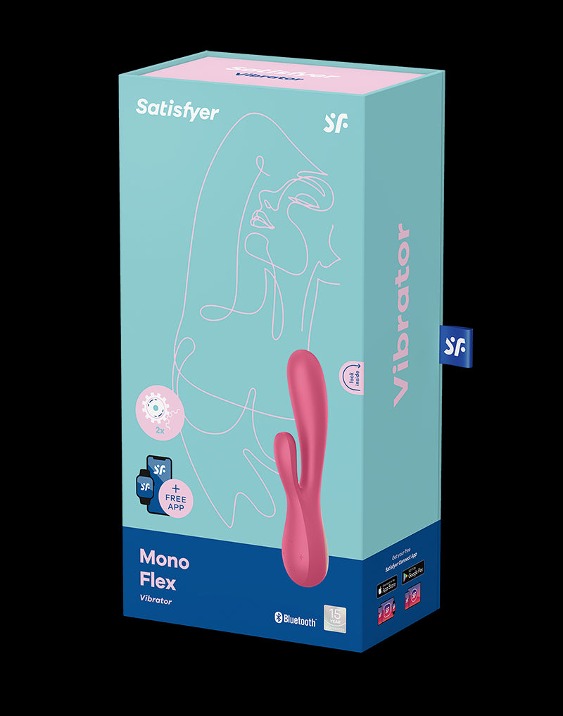 Satisfyer Mono Flex Red Berry / Incl. Bluetooth And App - UABDSM