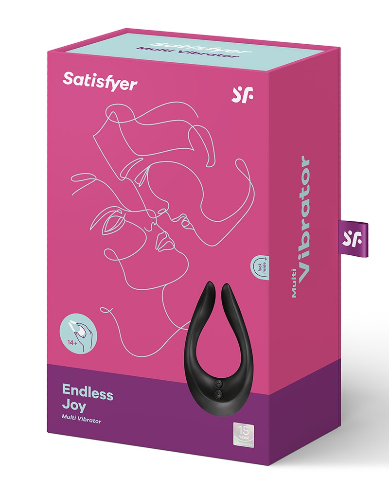 Satisfyer Partner Endless Joy Black | Multifun 2 - UABDSM